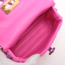 Valentino Leather Roman Stud Top Handle Bag Small Pink