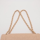 Chanel Classic Caviar Double Flap Large Bag Beige