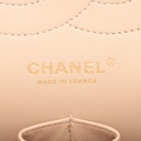 Chanel Classic Caviar Double Flap Large Bag Beige