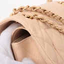 Chanel Classic Caviar Double Flap Large Bag Beige