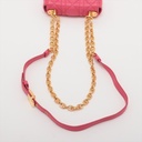 Christian Dior Cannage Caro Micro Leather Chain Shoulder Bag Pink