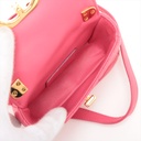 Christian Dior Cannage Caro Micro Leather Chain Shoulder Bag Pink