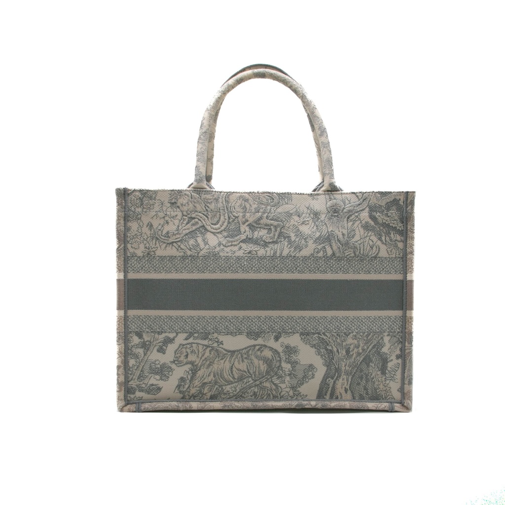 Christian Dior Toile de Jouy Canvas Medium Book Tote