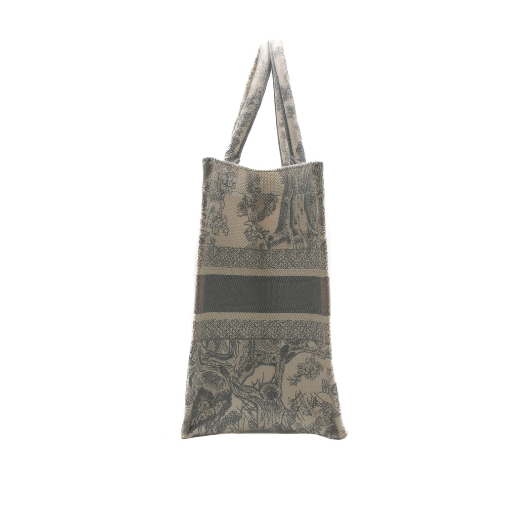 Christian Dior Toile de Jouy Canvas Medium Book Tote