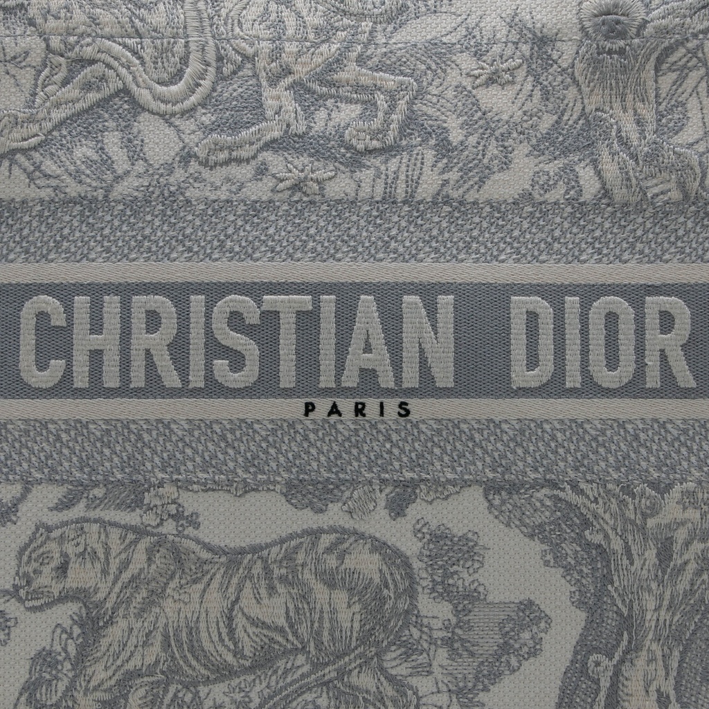 Christian Dior Toile de Jouy Canvas Medium Book Tote