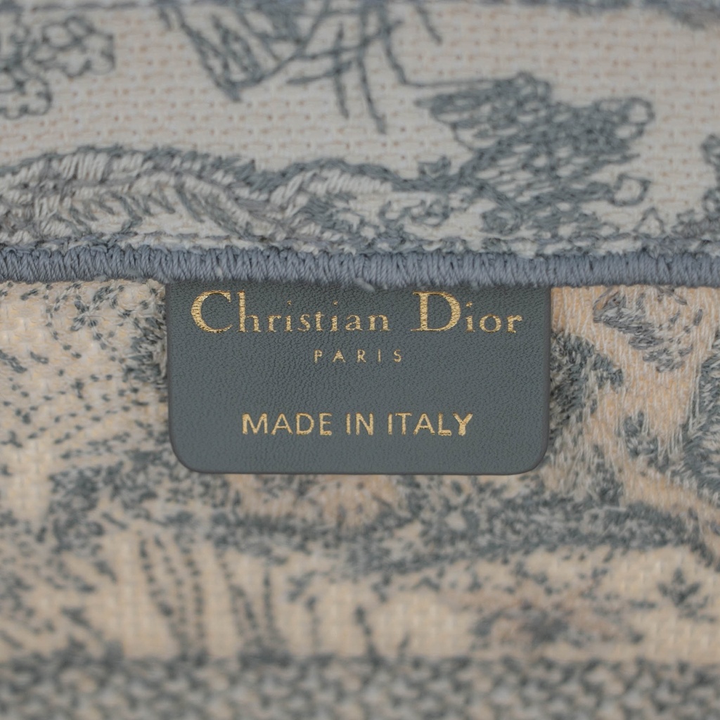 Christian Dior Toile de Jouy Canvas Medium Book Tote