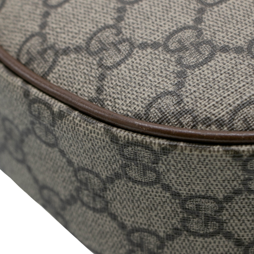 Gucci GG Half-Moon Shaped Mini Bag in Beige and Ebony 726843