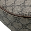 Gucci GG Half-Moon Shaped Mini Bag in Beige and Ebony 726843