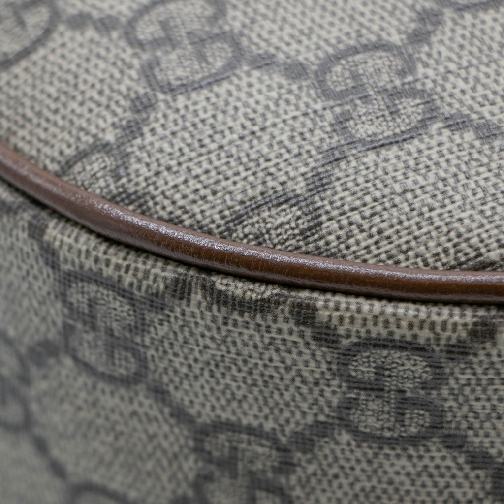 Gucci GG Half-Moon Shaped Mini Bag in Beige and Ebony 726843