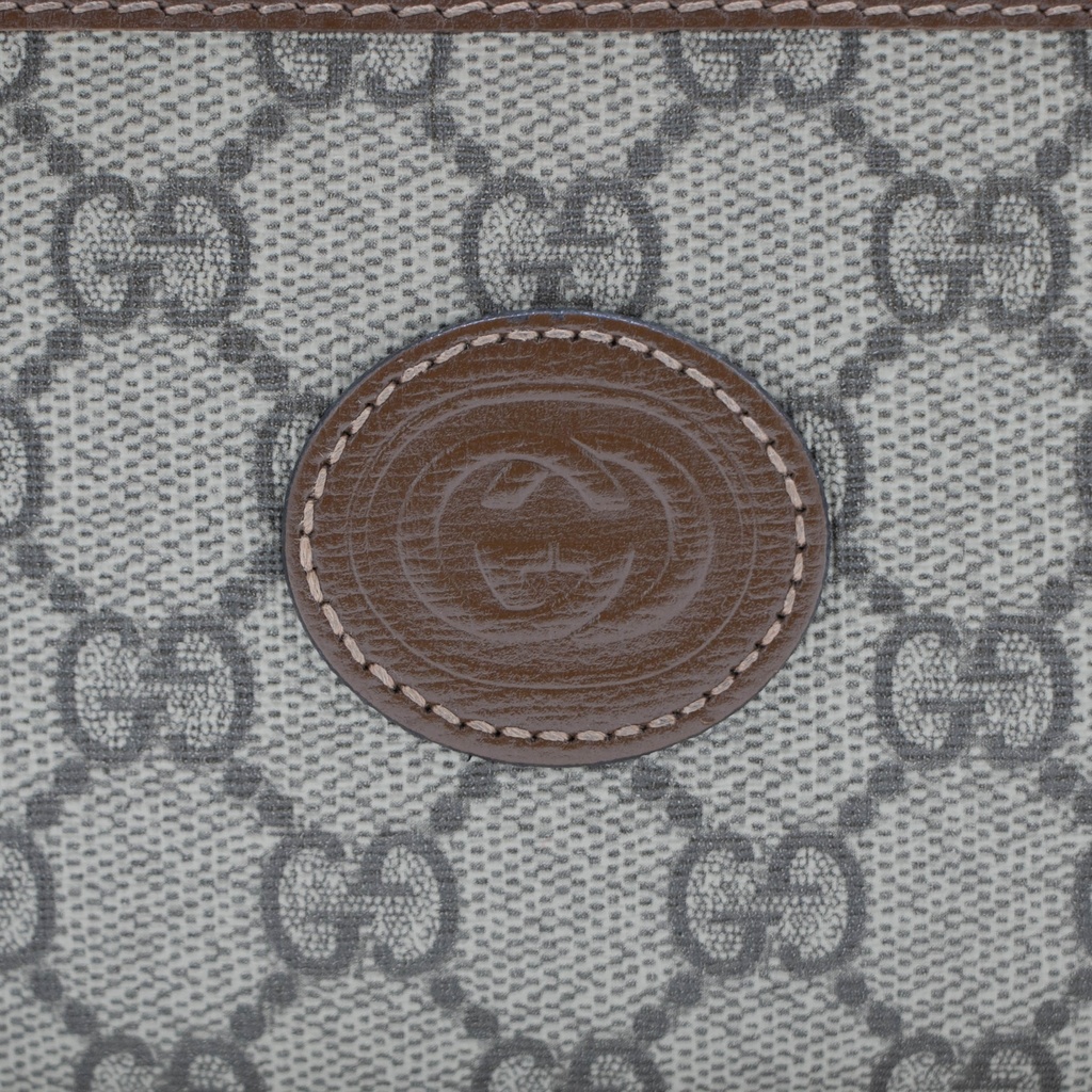 Gucci GG Half-Moon Shaped Mini Bag in Beige and Ebony 726843