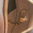 Gucci GG Half-Moon Shaped Mini Bag in Beige and Ebony 726843