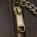 Gucci GG Half-Moon Shaped Mini Bag in Beige and Ebony 726843