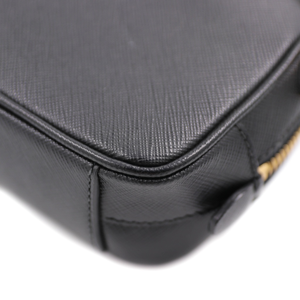 Prada Zip Crossbody Bag Saffiano Leather Mini