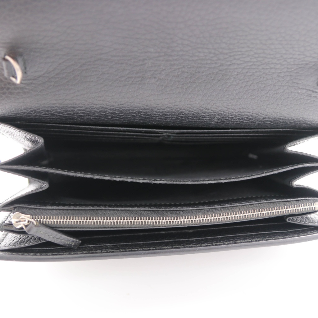Gucci Black Grained Leather Dionysus Mini Chain Bag