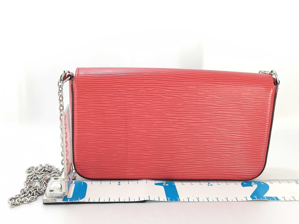 Louis Vuitton Epi Pochette Felicie Coquelicot Red