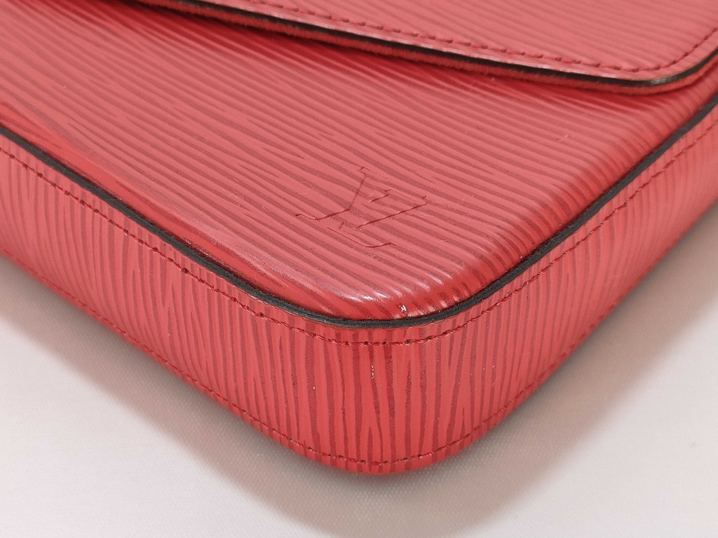 Louis Vuitton Epi Pochette Felicie Coquelicot Red