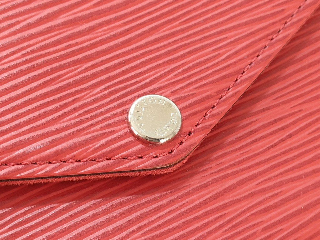 Louis Vuitton Epi Pochette Felicie Coquelicot Red