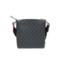Gucci GG Supreme PVC & leather Shoulder bag Black 523599