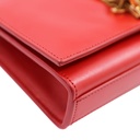 Saint Laurent Calfskin Small Classic Monogram Kate Tassel Satchel Red