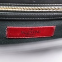 Valentino Garavani Vitello Small Glam Lock Rockstud Flap Black