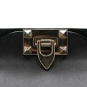 Valentino Garavani Vitello Rockstud Double Handle Tote Black