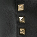 Valentino Garavani Vitello Rockstud Double Handle Tote Black