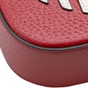 Gucci  X Adidas Textured Calfskin Web Mini Horsebit 1955 Red Shoulder Bag 658574