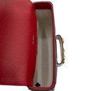 Gucci  X Adidas Textured Calfskin Web Mini Horsebit 1955 Red Shoulder Bag 658574