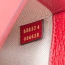 Gucci  X Adidas Textured Calfskin Web Mini Horsebit 1955 Red Shoulder Bag 658574