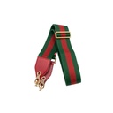 Gucci  X Adidas Textured Calfskin Web Mini Horsebit 1955 Red Shoulder Bag 658574