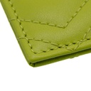 Gucci GG Matelasse Chevron Marmont Card Case Green 443127