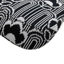 Prada Black/White Cleo Jacquard Knit and Leather Bag