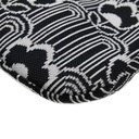 Prada Black/White Cleo Jacquard Knit and Leather Bag