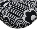 Prada Black/White Cleo Jacquard Knit and Leather Bag