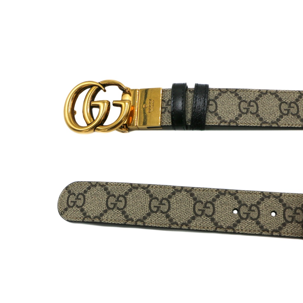 Gucci GG Marmont Reversible Belt Shiny Buckle 659417 Size 100 40
