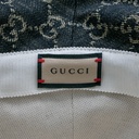 Gucci Hat GG Black Denim Size Large 576371