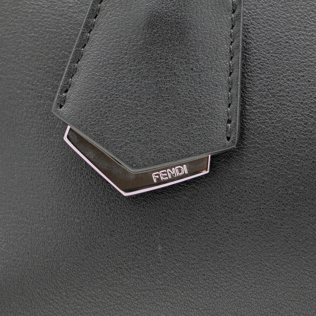 Fendi Vitello Dolce Medium By The Way Boston Bag Black