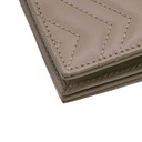 Gucci GG Marmont Card Case Wallet Beige 466492