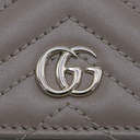 Gucci GG Marmont Card Case Wallet Beige 466492