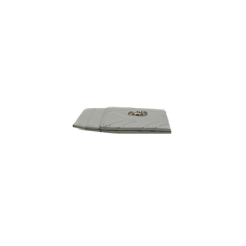 Gucci GG Matelasse Chevron Marmont Card Case White 443127