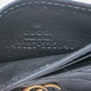 Gucci GG Matelasse Chevron Marmont Card Case Black 443127