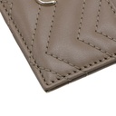 Gucci GG Matelasse Chevron Marmont Card Case Beige 443127