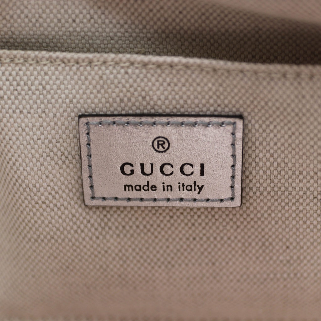 Gucci Blondie Shoulder Bag Leather Silver 742360