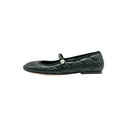 Christian Dior Ballet Black Quilted Cannage Calfskin In Size 36 1/2
