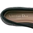 Christian Dior Ballet Black Quilted Cannage Calfskin In Size 36 1/2