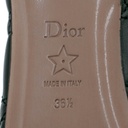 Christian Dior Ballet Black Quilted Cannage Calfskin In Size 36 1/2