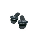 Christian Dio(r)evolution Slide Shiny Technical Fabric with Deep Blue Dior Oblique Print In Size 36