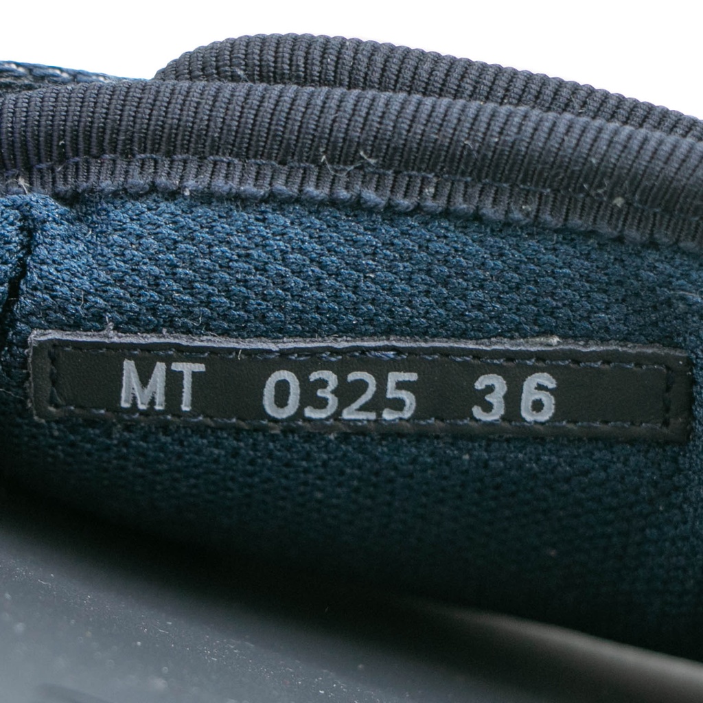 Christian Dio(r)evolution Slide Shiny Technical Fabric with Deep Blue Dior Oblique Print In Size 36