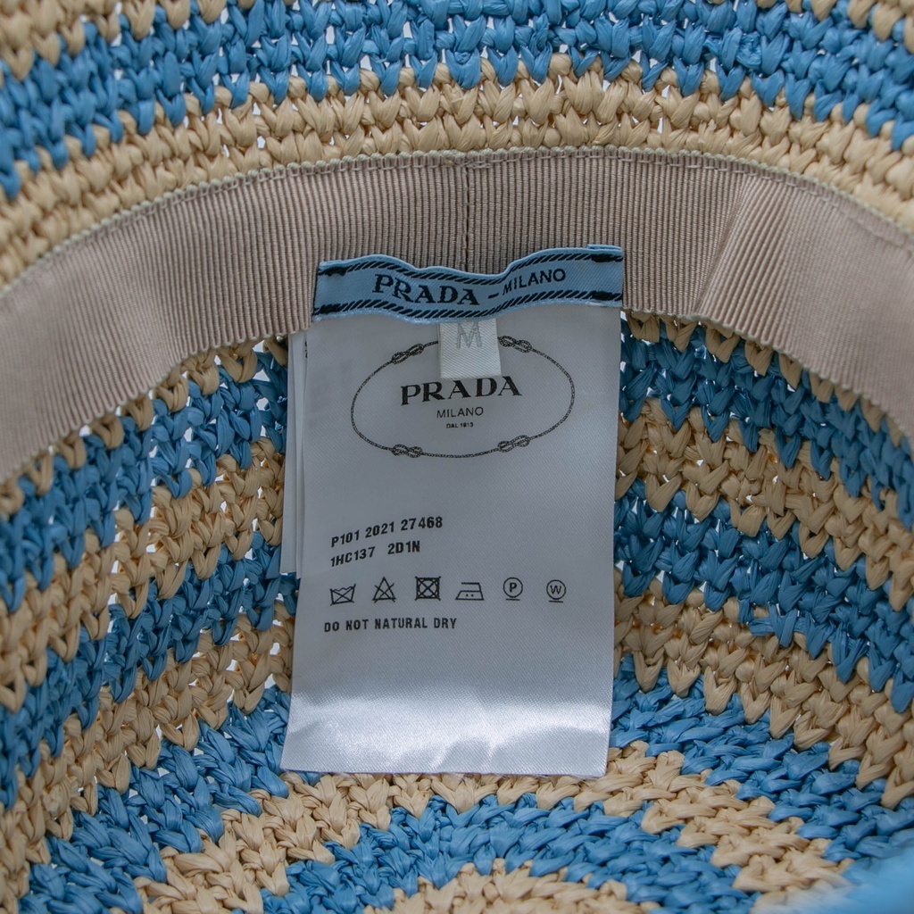Prada Woven Bucket Hat Size Medium