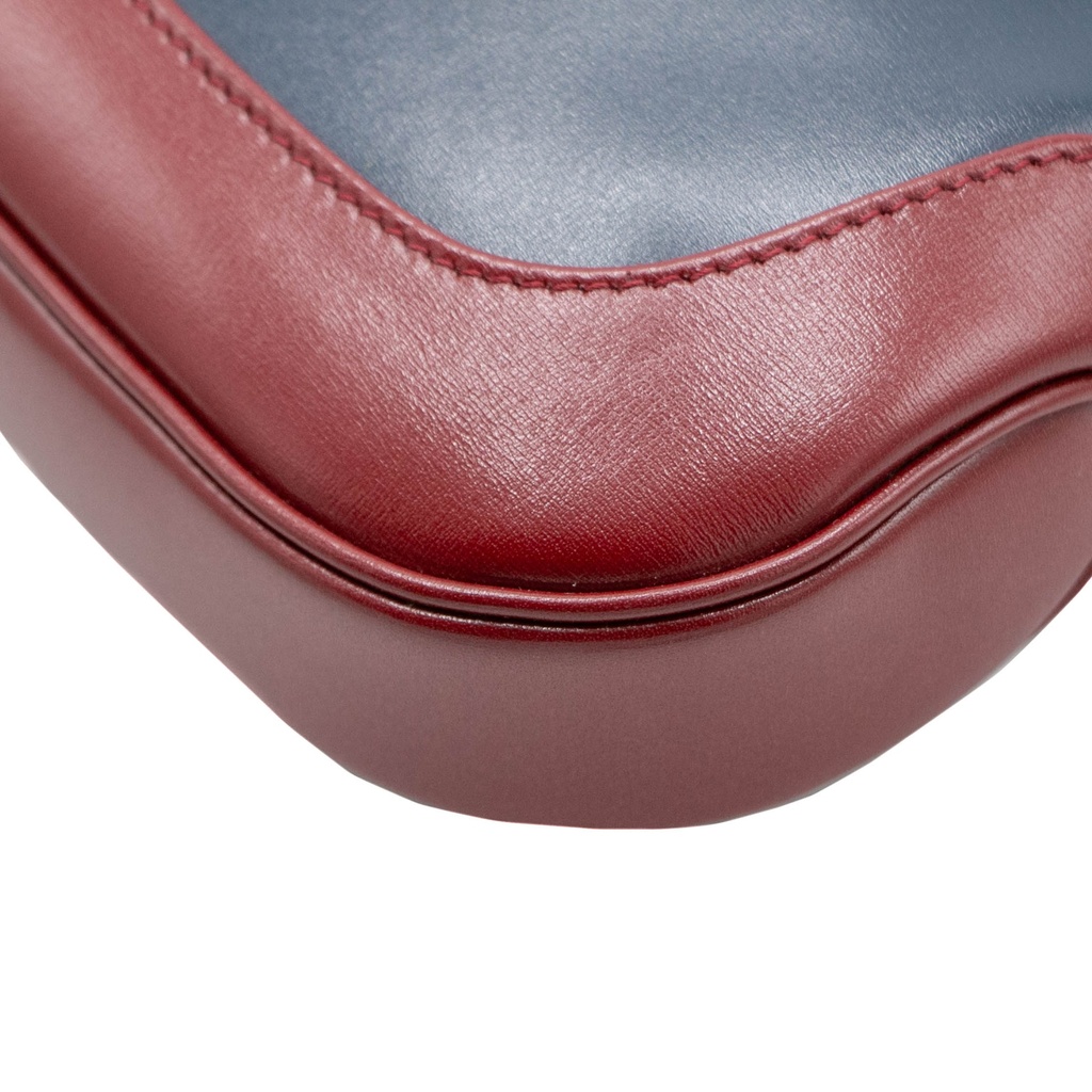 Gucci Jackie 1961 Small Shoulder Bag Blue and Red 636706
